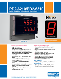 Thumbnail of document Data Sheet - PD2-6310 Helios Pulse Input Batch Controller